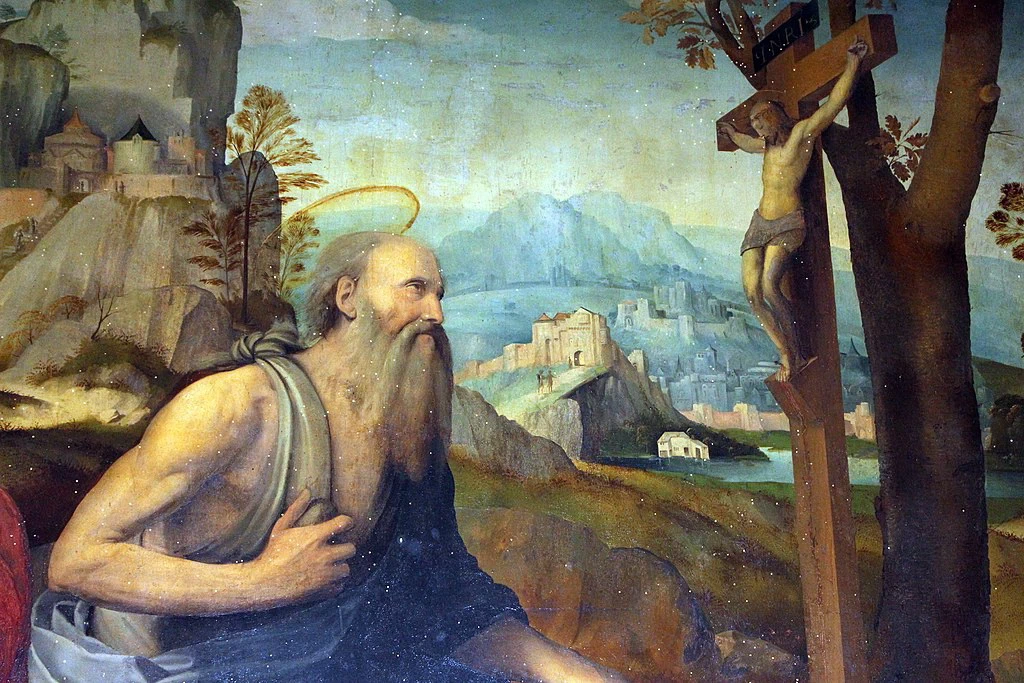 San Girolamo penitente - dettaglio, Santa Trinità, Firenze